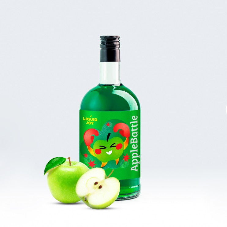 Сироп «Зелёное яблоко» Apple Battle 0,7л